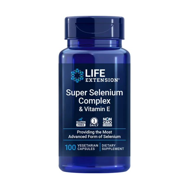 Life Extension Super Selenium Complex s vitamínem E, 100 rostlinných kapslí