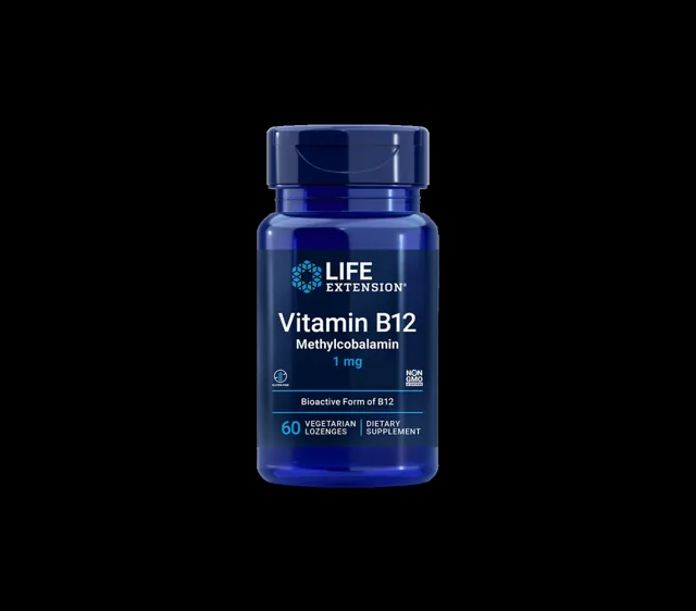 Life Extension Vitamin B12 Methylcobalamin 1 mg 60 pastilek