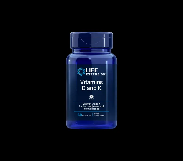 Life Extension Vitamins D and K EU 60 kapslí