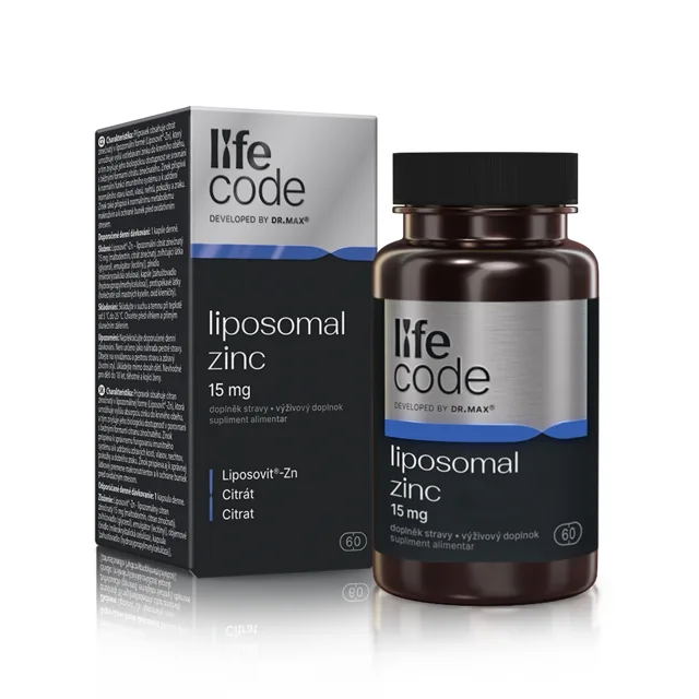 LifeCode developed by Dr. Max® Liposomal Zinc 60 kapslí