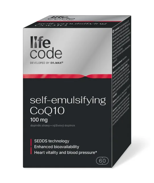 LifeCode developed by Dr. Max® self-emulsifying CoQ10 60 kapslí