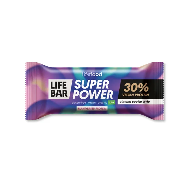 LifeFood Lifebar Super Power BIO mandlová tyčinka 40 g