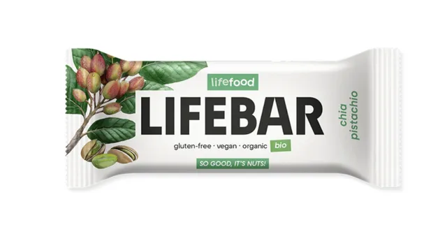 LifeFood - Tyčinka Lifebar chia a pistácie BIO, 40 g