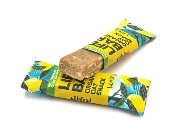 LifeFood - Tyčinka Lifebar Oat Snack citronový, BIO, 40 g