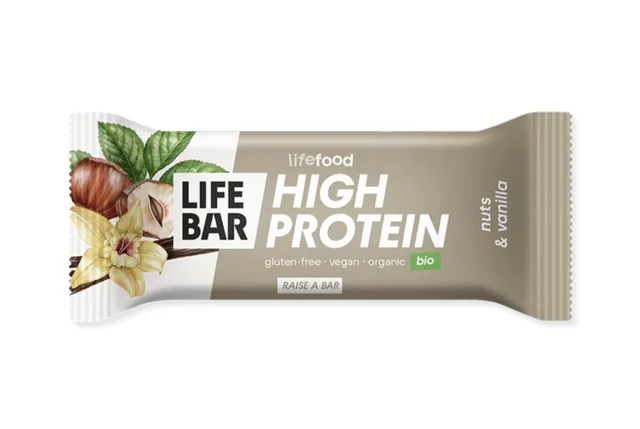 LifeFood - TyčinkaLifebar Protein tyčinka oříšková s vanilkou, BIO, 40 g