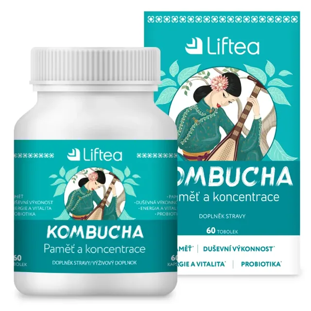 Liftea Kombucha paměť a koncentrace 60 tablet