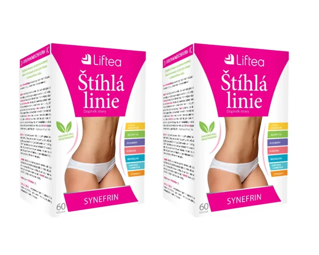 LIFTEA ŠTÍHLÁ LINIE SYNEFRIN+ 2x60 tobolek