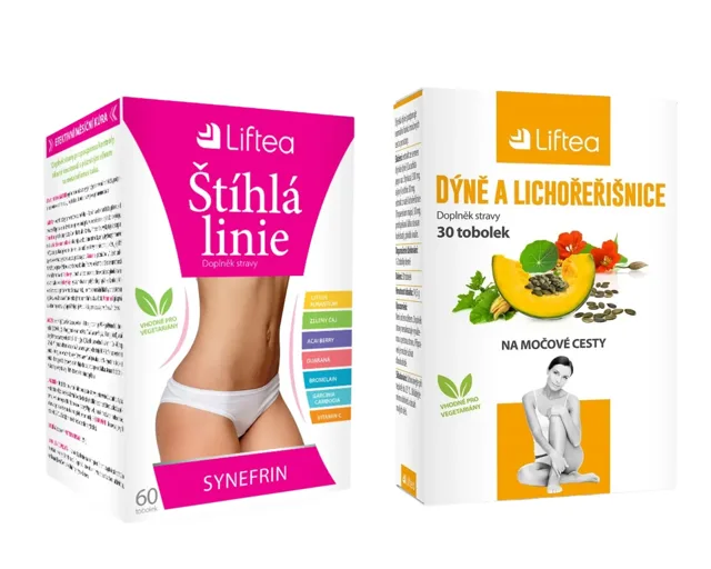 LIFTEA ŠTÍHLÁ LINIE SYNEFRIN+ 60 tobolek + LIFTEA Dýně a lichořeřišnice 30 tobolek