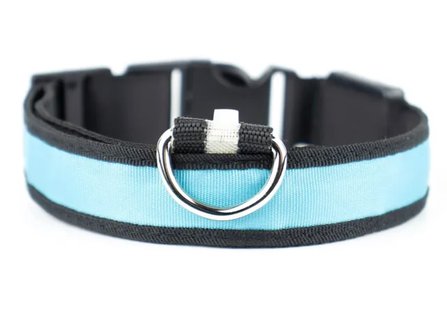 Light svítící obojek pro psa | 28 - 60 cm Barva: Modrá, Obvod krku: 33 - 43 cm