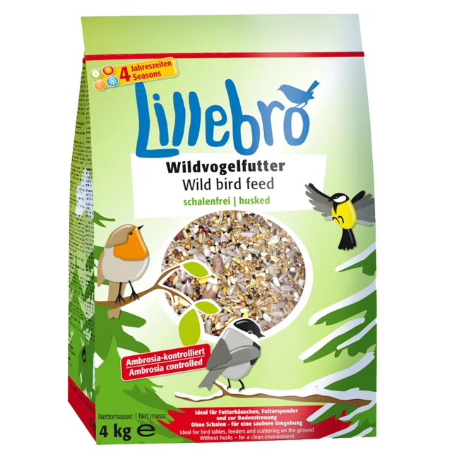 Lillebro krmivo pro divoké ptactvo bezslupkové - 4 kg