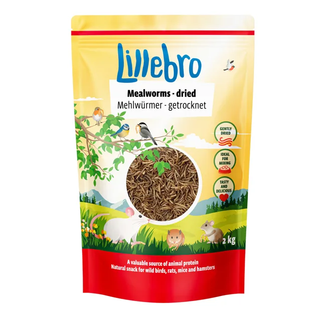 Lillebro mouční červi, sušení  - 2 kg