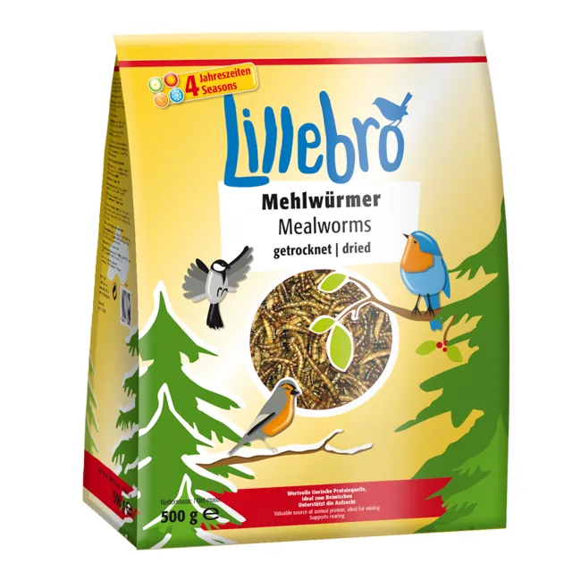 Lillebro mouční červi, sušení - 2 x 500 g