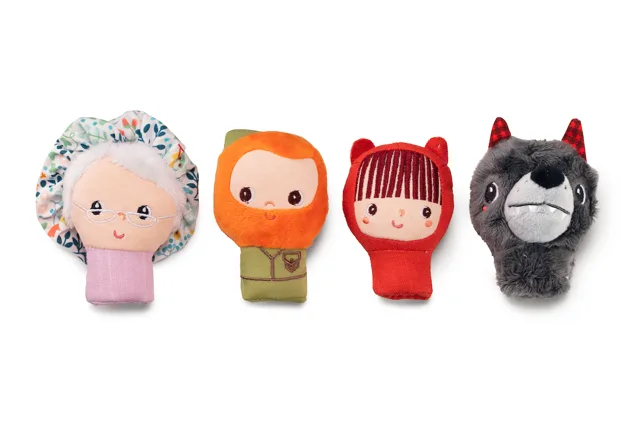 Lilliputiens set prstových maňásků - Červená Karkulka