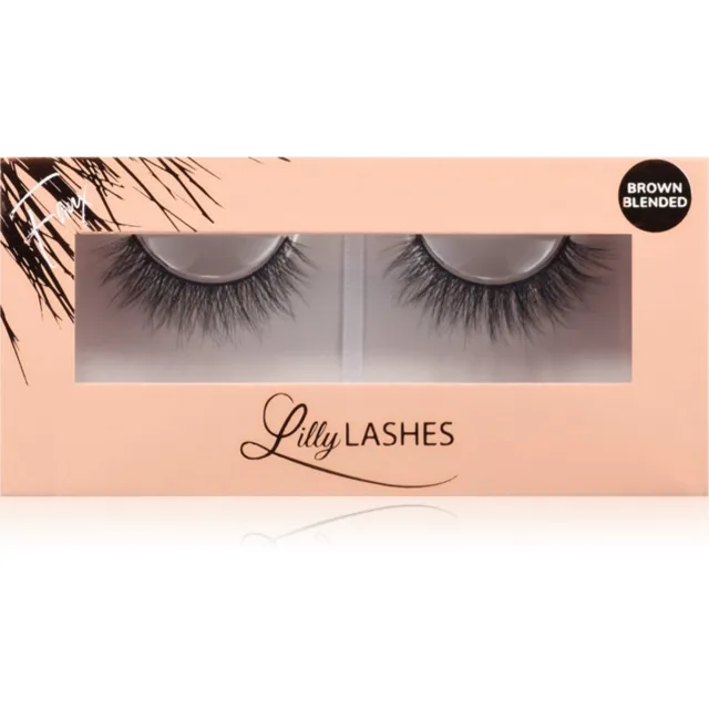 Lilly Lashes Everyday Faux Mink Brown Blended umělé řasy typ Undressed 1 pár