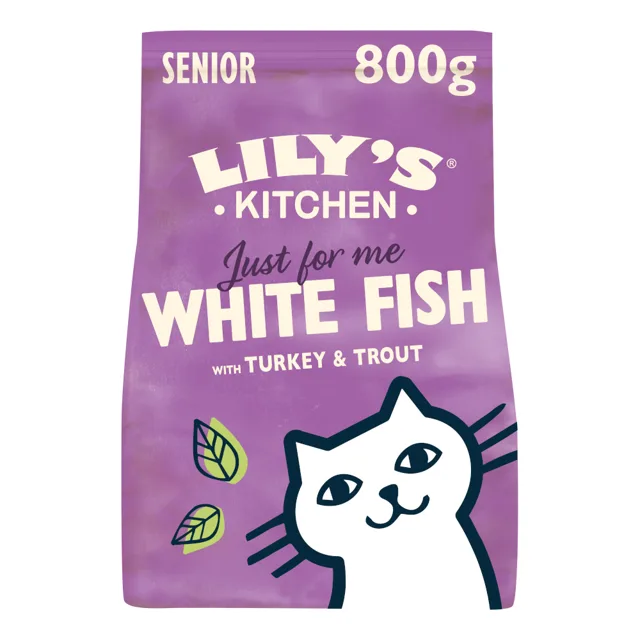 Lily's Kitchen Cat Senior bílé ryby a krocan - 800 g