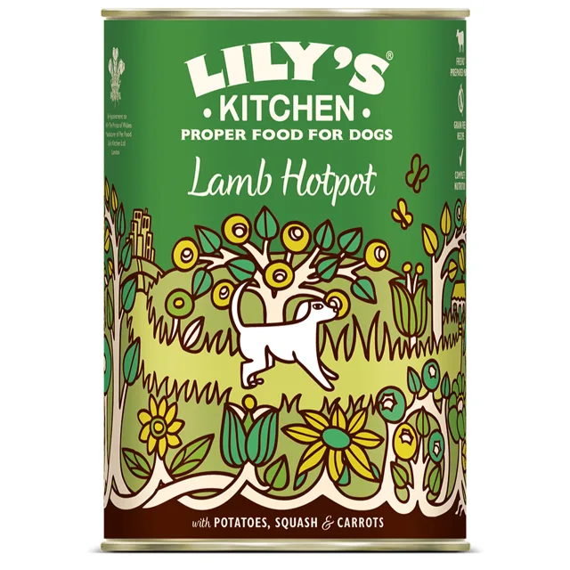 Lily's Kitchen Dinner pro psy 6 x 400 g - jehněčí s bramborami, dýní a mrkví
