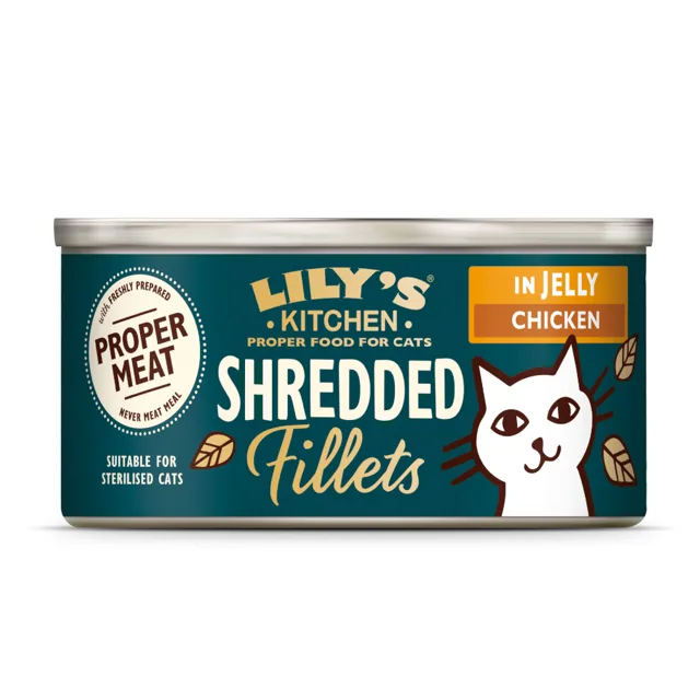 Lily's Kitchen Shredded Fillets pro kočky 24 x 70 g - tuňák a losos