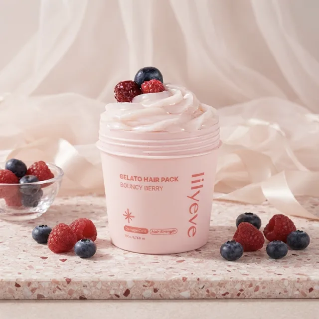 LILYEVE - Gelato Hair Pack Bouncy Berry - Revitalizační vlasová maska - 200 ml