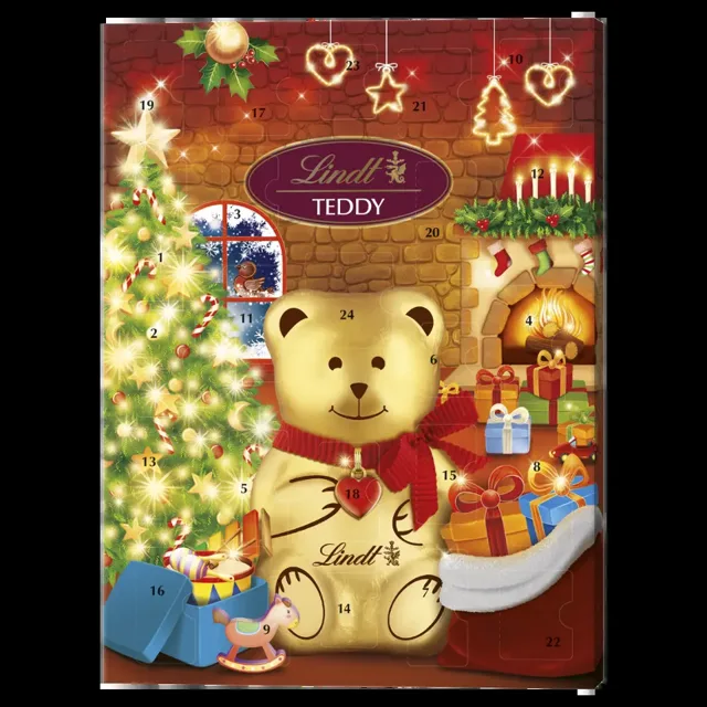 Lindt Adventní kalendář Lindt Teddy