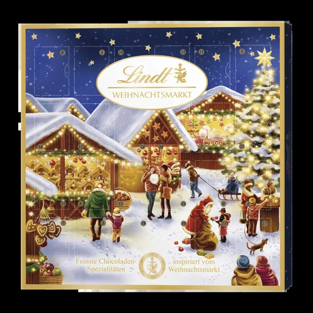 Lindt Adventní kalendář Lindt Vánoční trh