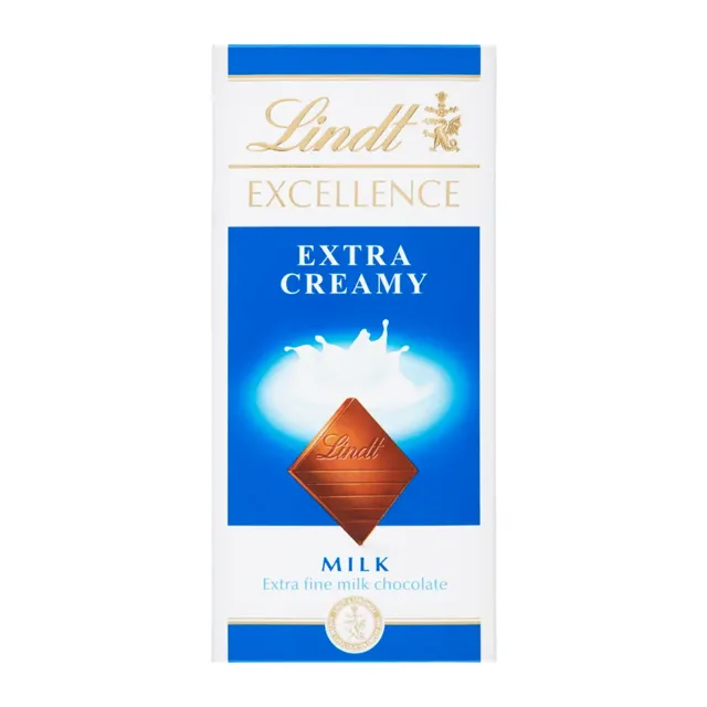 Lindt Extra jemná mléčná čokoláda Excellence 100 g