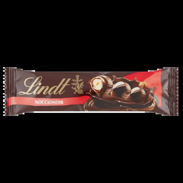 Lindt Hořká čokoláda Noccionoir s lískoořechovou náplní a celými lískovými ořechy 35 g