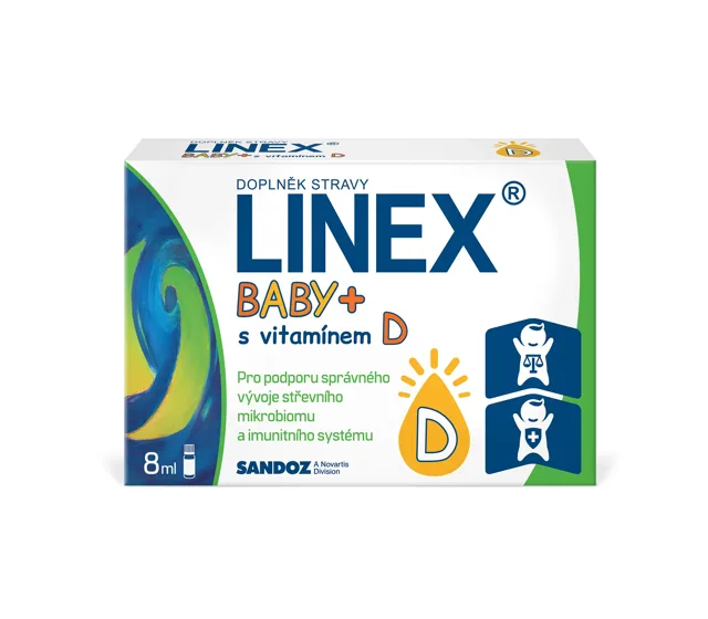 Linex Baby + s vitamínem D 8 ml