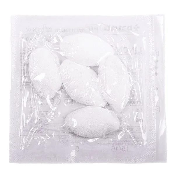 Linon S tampon sterilní stáčený 15/15cm 5ks