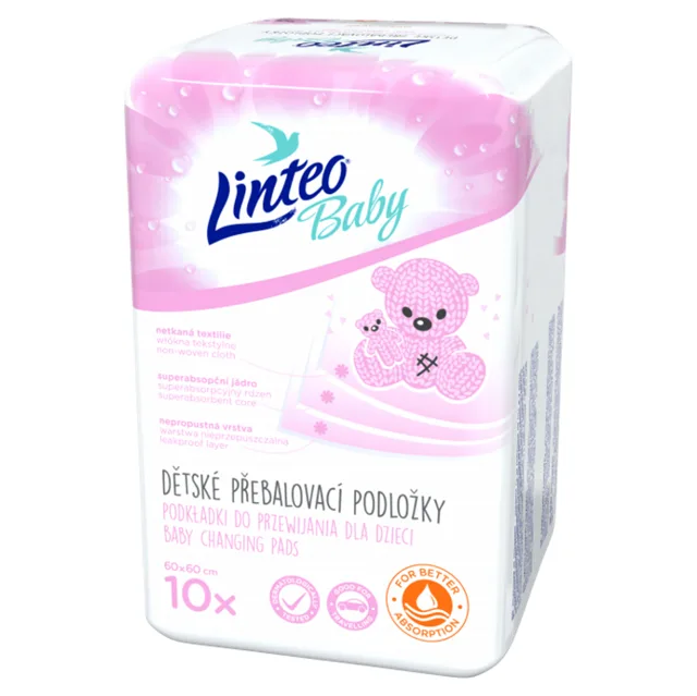 LINTEO Baby přebalovací podložky 60x60 cm 10 kusů