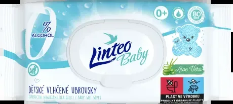 Linteo Baby vlhčené ubrousky Aloe Vera 80 ks