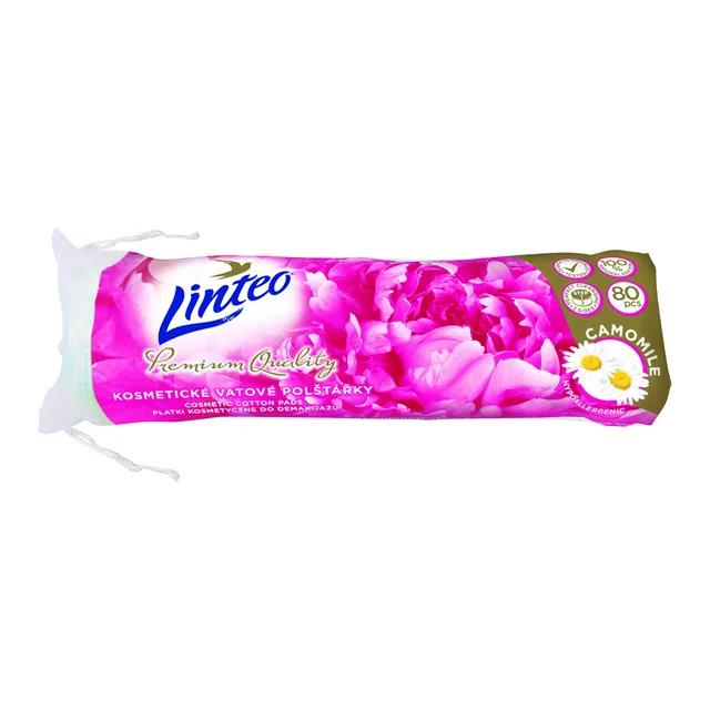 LINTEO Premium Vatové polštářky s heřmánkem 80 ks