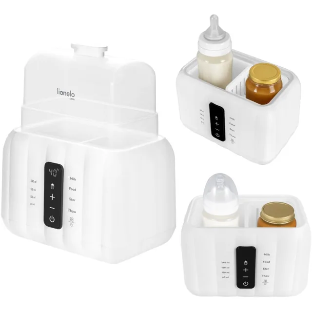 Lionelo Thermup Double White Bottle Warmer 6in1 multifunkční ohřívač kojeneckých lahví 6 v 1 1 ks