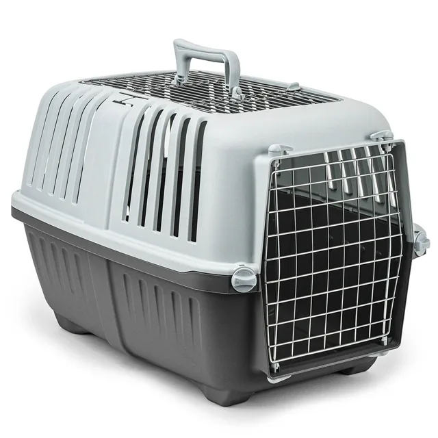 Lionto plastový přepravní box s kovovými dvířky - Š 35,5 x D 58,5 x V 40 cm