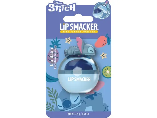 Lip Smacker balzám na rty  s malinovou příchutí - Stitch 7,4 g