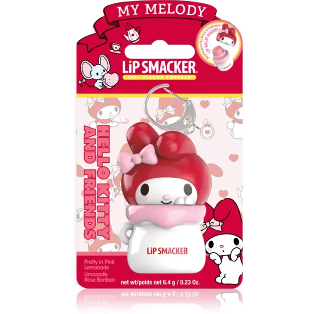 Lip Smacker Hello Kitty & Friends My Melody balzám na rty na klíče příchuť Pretty in Pink Lemonade 6.4 g