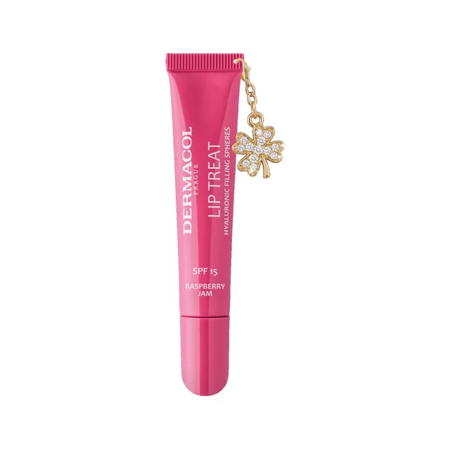 Lip Treat hydratační lesk na rty č. 16 Raspberry Jam SPF 15 s přívěskem Dermacol - Oficiální e-shop Dermacol
