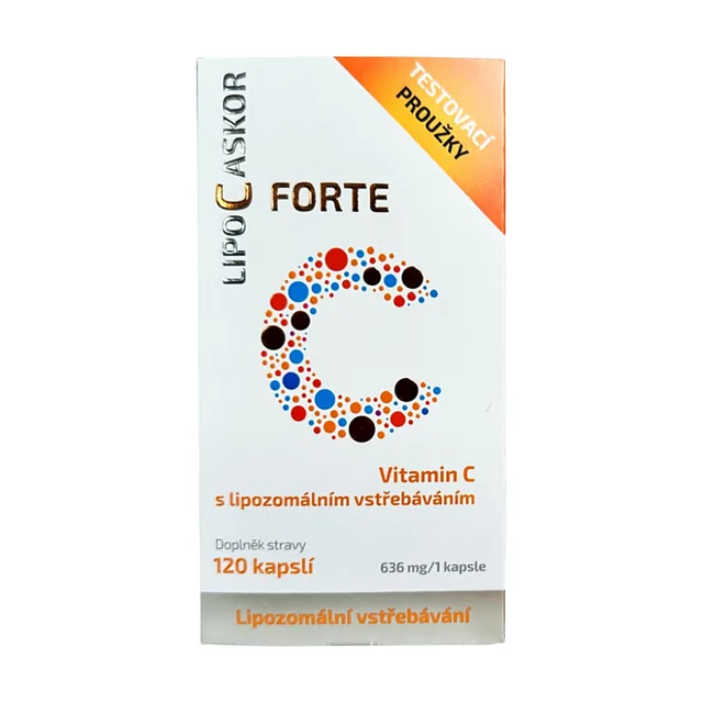 LIPO C ASKOR Forte vitamin C 520 mg 120 kapslí