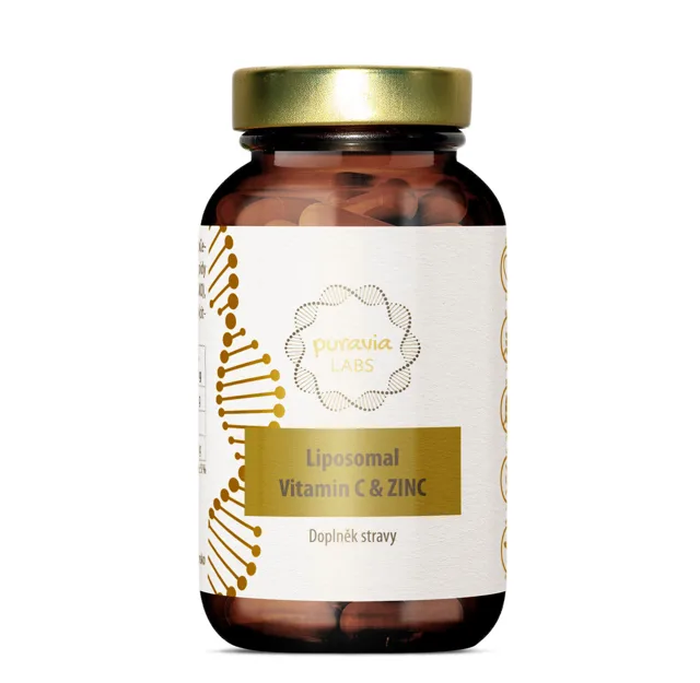 Liposomální vitamín C se zinkem, 60 kapslí