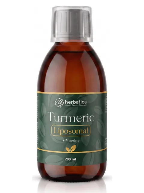 Lipozomální extrakt z kurkumy + piperin – 200 ml