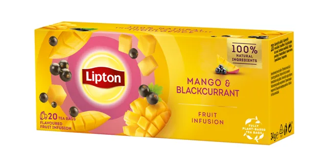 Lipton Mango & Blackcurrant porcovaný čaj 20x1,7 g