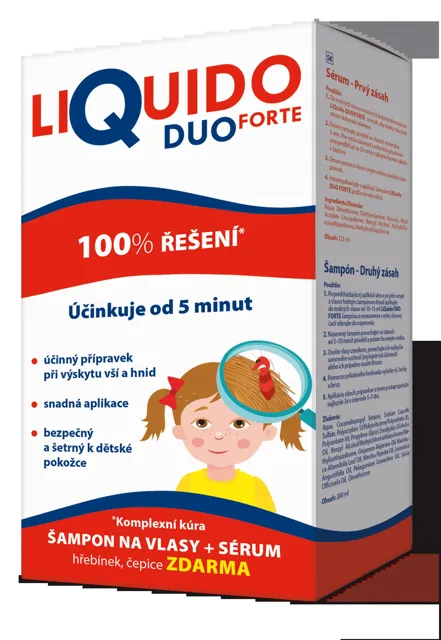 LiQuido DUO Forte šampon na vši 200ml + sérum