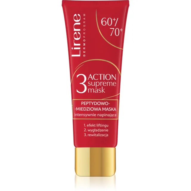 Lirene 3 Action Supreme Mask 60+ liftingová a zpevňující maska pro zralou pleť 50 ml