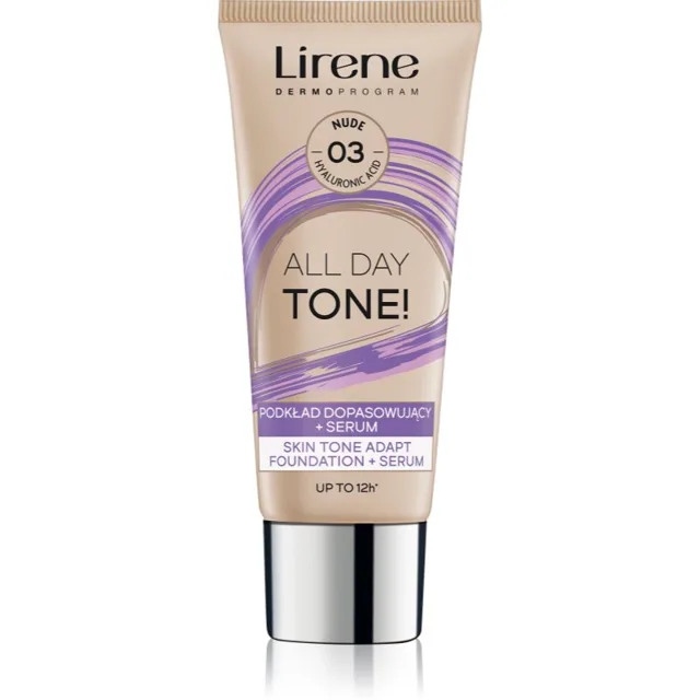 Lirene ALL DAY TONE! hydratační make-up pro zářivý vzhled pleti odstín 03 Nude 30 ml
