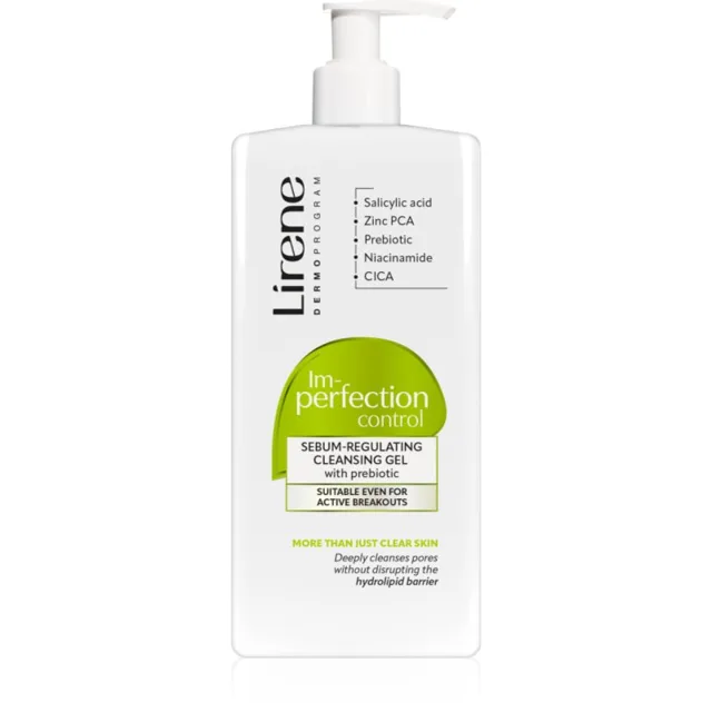 Lirene Imperfection Control Cleansing Gel jemný čisticí gel pro mastnou a problematickou pleť 300 ml