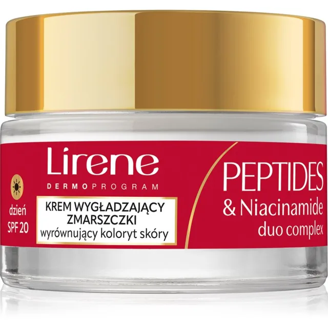 Lirene Peptides & Niacinamide Duo Complex 60+ zpevňující denní krém proti vráskám pro zralou pleť SPF 20 50 ml