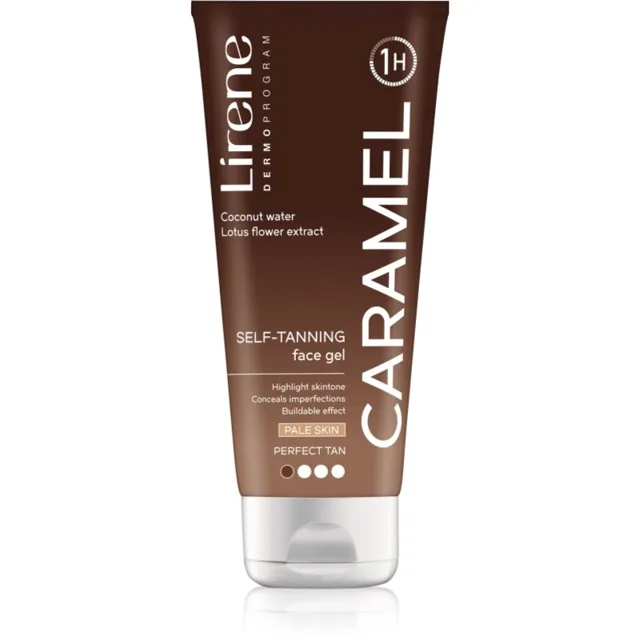 Lirene Perfect Tan samoopalovací gel na obličej 75 ml