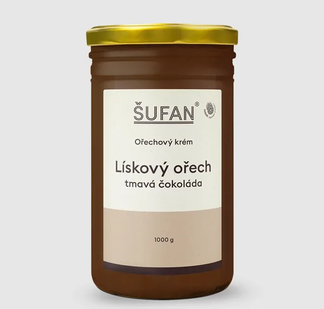 Lískoořechový krém s tmavou čokoládou, 1 000 g