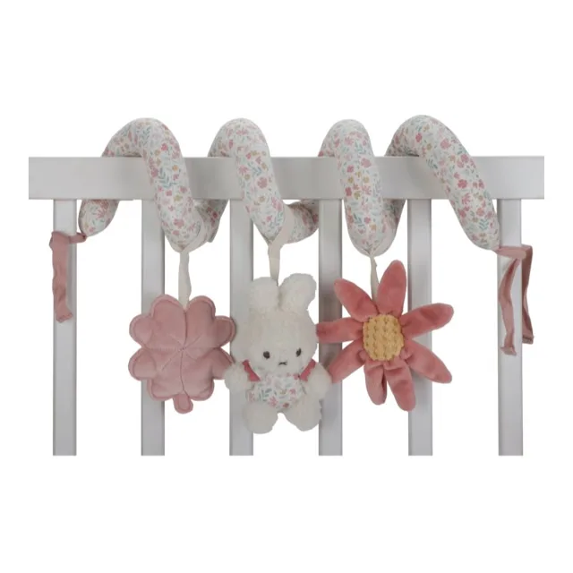 Little Dutch Miffy Fluffy Lucky Blossom Activity Spiral kontrastní závěsná hračka 0 m+ Pink 1 ks