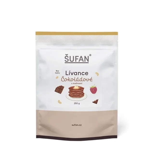 Lívance Čokoládové s malinami 250 g