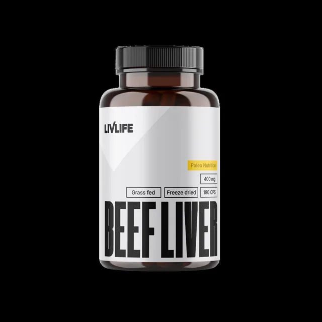 LIVLIFE Grass fed beef liver 180 kapslí